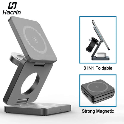 TELNOK MagStation Pro – Cargador Magnético 3 en 1