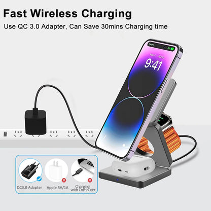 TELNOK MagStation Pro – Cargador Magnético 3 en 1