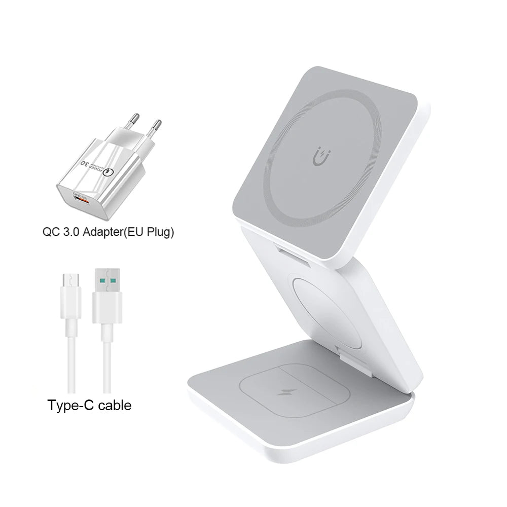 TELNOK MagStation Pro – Cargador Magnético 3 en 1
