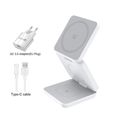 TELNOK MagStation Pro – Cargador Magnético 3 en 1